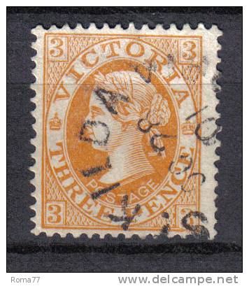 R648 - VICTORIA , V Over Crown Fil Capovolta . Dent  12 1/4 - Used Stamps