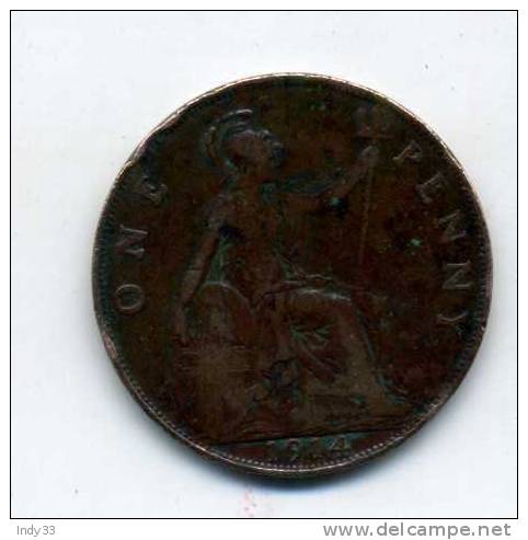 - GRANDE BRETAGNE . 1 P. 1914 - D. 1 Penny