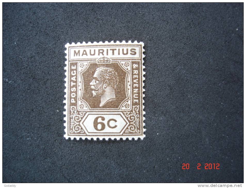 Mauritius 1921  K.George V   6c    SG228     MH - Maurice (...-1967)