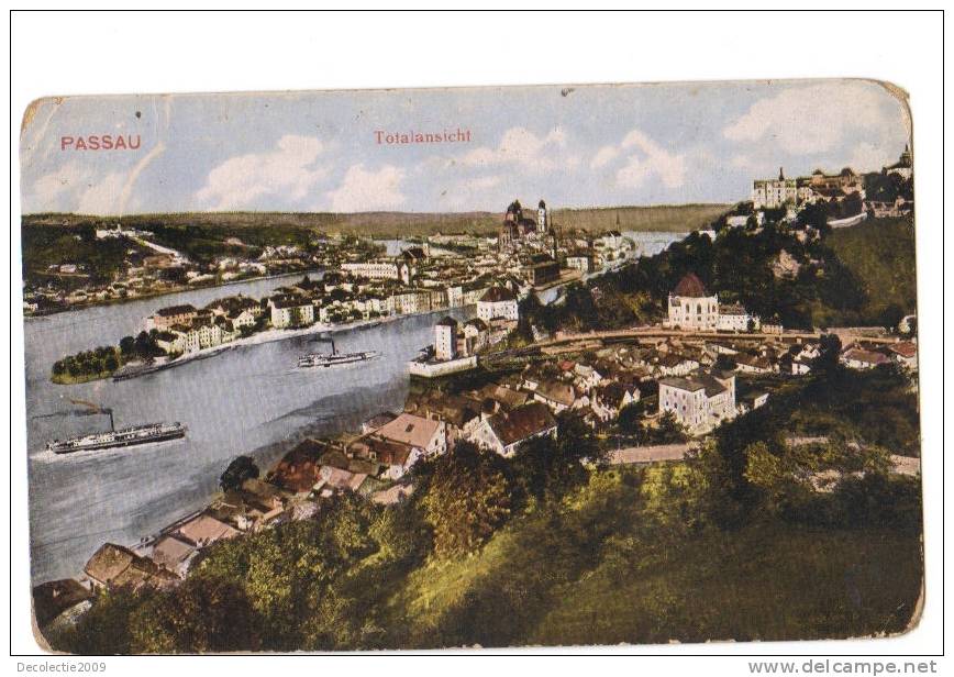 Z11300 Passau General View Boats Bateaux Used Perfect Shape - Passau