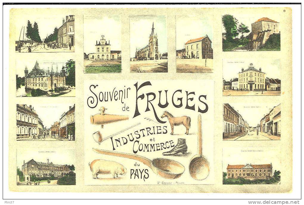 FRUGES - Carte Souvenir Multi Vues - Fruges