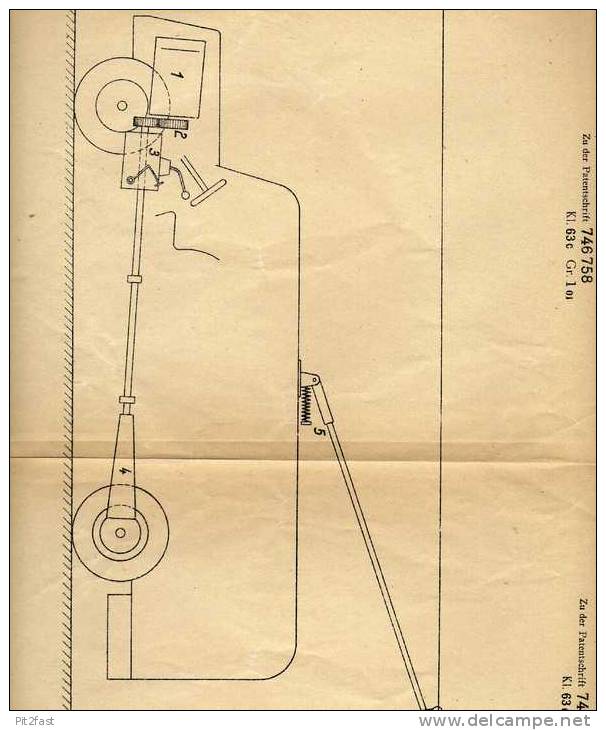 Original Patentschrift - Otto Wünsche , AEG In Berlin ,1939 ,  Oberleitungsbus , Bus , Straßenbahn  !!! - Camions