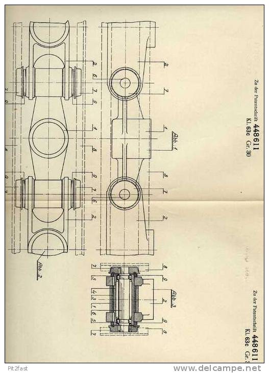 Original Patentschrift - Wotan Werke AG In Leipzig , 1926 , Kettenfahrzeug , Lagerung , Kette , Sdkfz !!! - Trucks