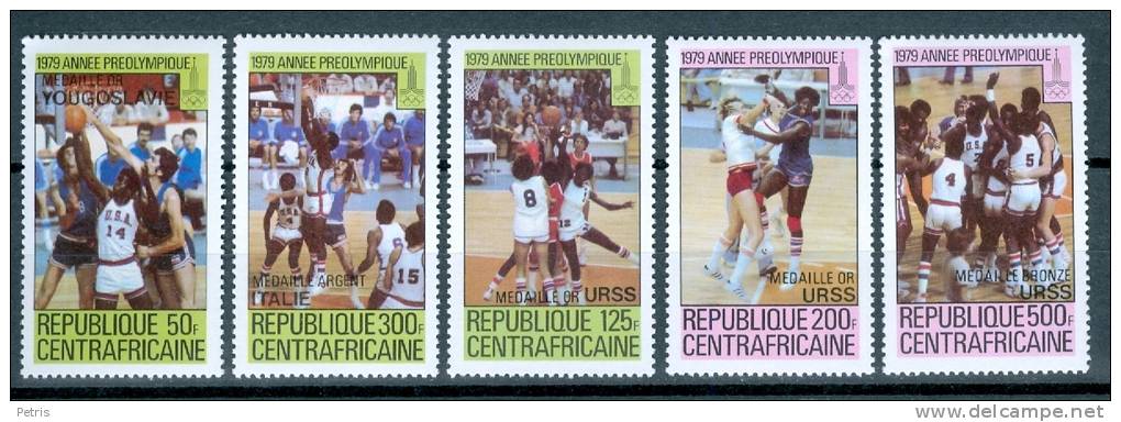 Repubblica Centrafricana 1979 Olympic Sports Basketball MNH - Lot. 670 - Repubblica Centroafricana