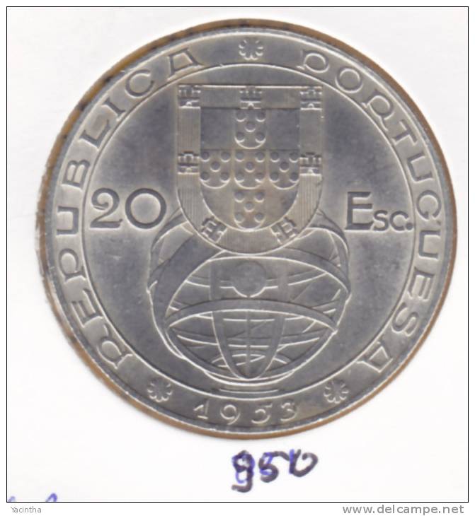 @Y@  Portugal  20 Esc.  1953   (950) - Portugal