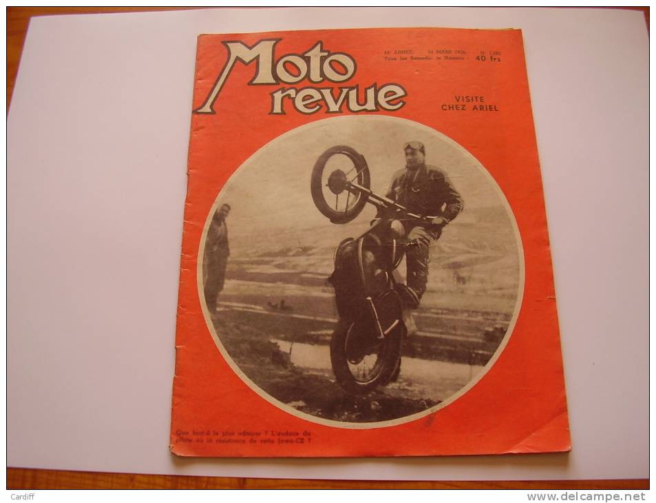 Moto Revue 1282  De 1956 : Visite Chez ARIEL. La 125 Cc Dalmasso. BMW R 26. Las Alternateurs. - Moto