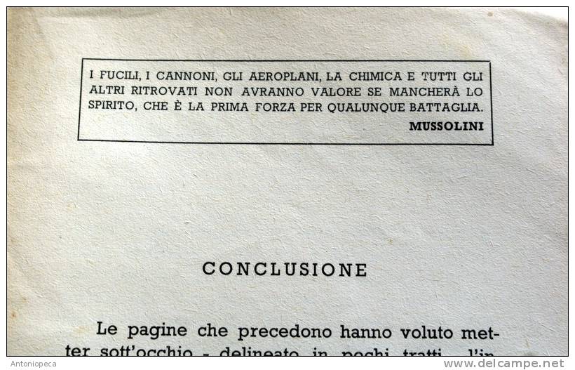 ITALIA  - "LIBRO DI CULTURA MILITARE" di epoca fascista