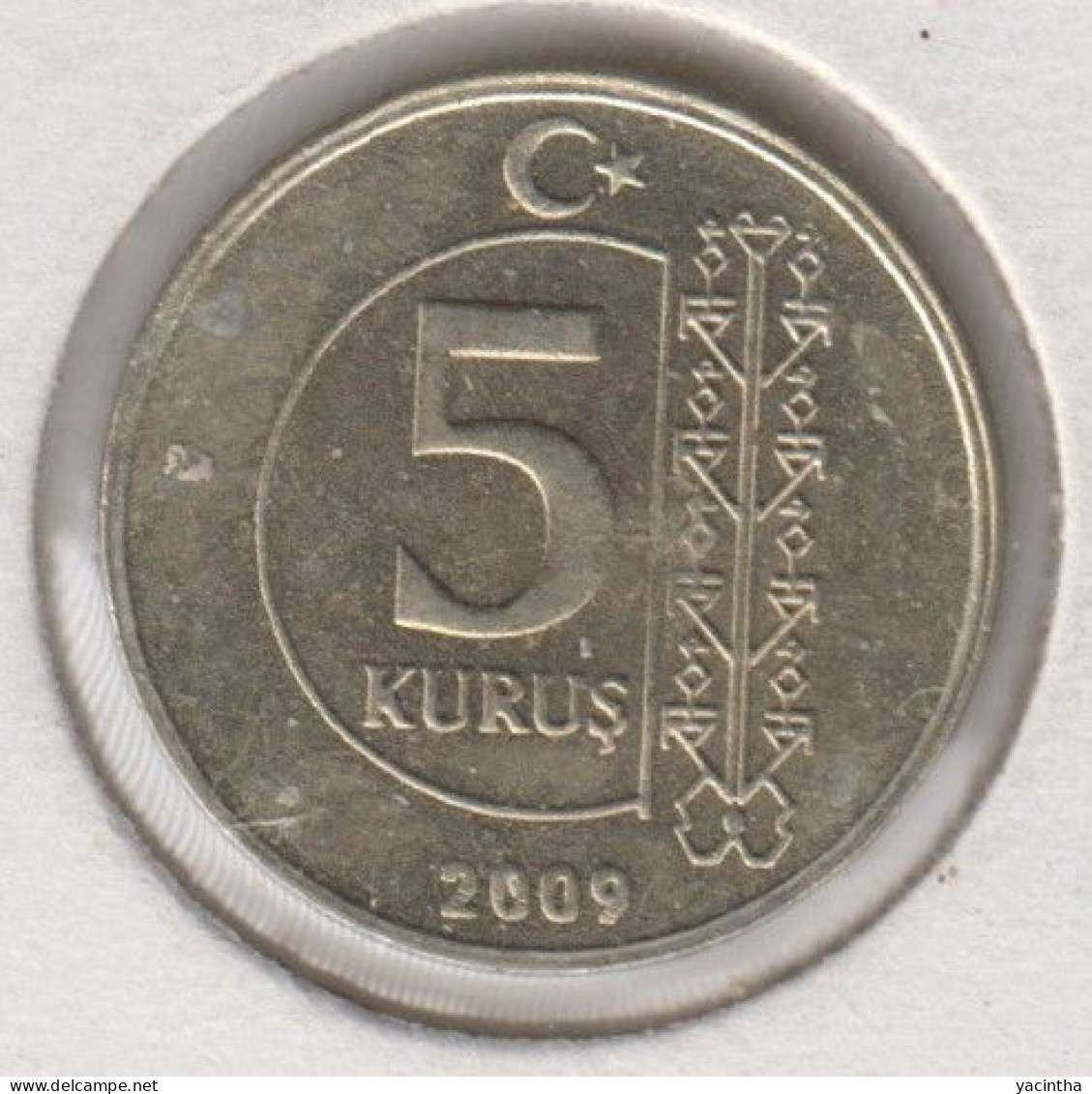 @Y@  Turkije    5 Kurus  2009  (1055) - Turquia