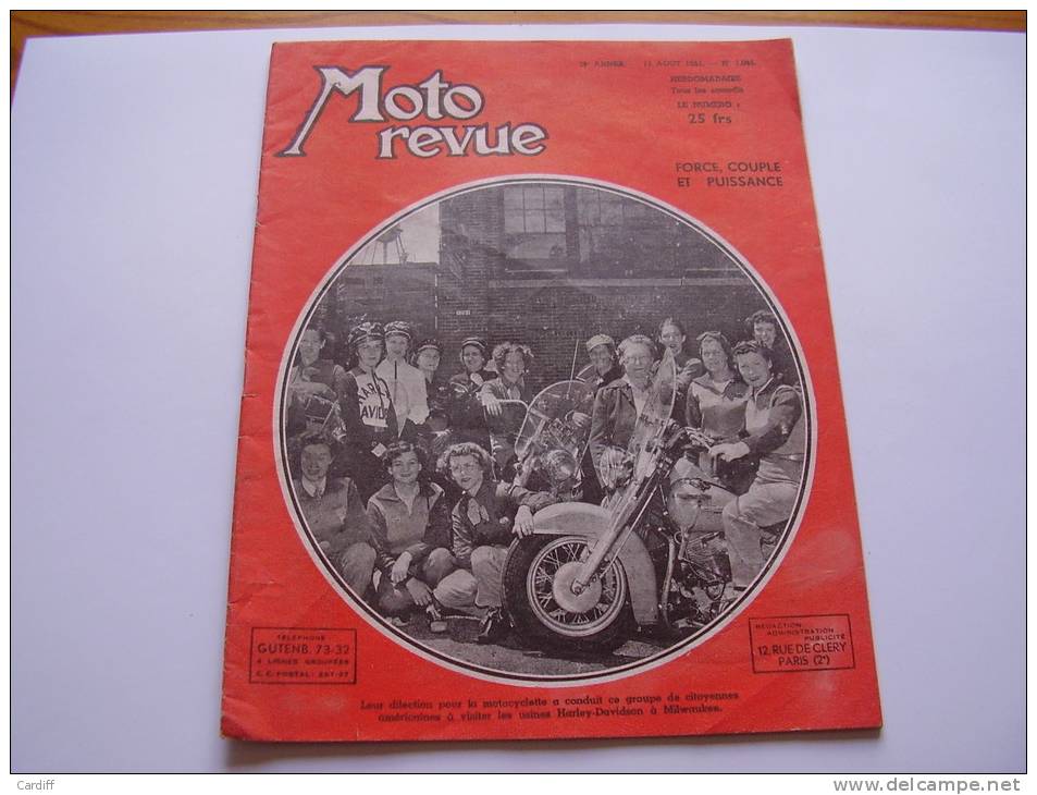 Moto Revue 1045 De 1951 : Force, Couple Et Puissance . La Kloster. Pub: BSA , Labo, BMW...Révision D´une Dynamo... - Motorrad