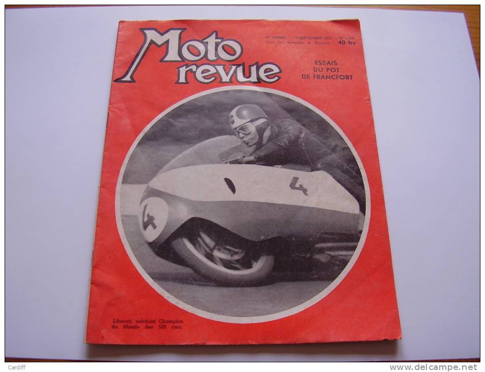 Moto Revue 1356 De 1957 :   Essai Du POT De Francfort. Zundapp. Lacapelle Marival. BMW R 51/3 . 175 Tournoi Terrot.... - Motorrad