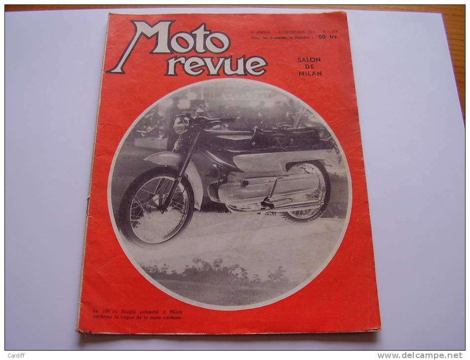 Moto Revue 1370 De 1957 :  Salon De Milan . Tournoi 175. Les Twins Anglaises. Les Gilera. Basile Gazengran.... - Motorfietsen