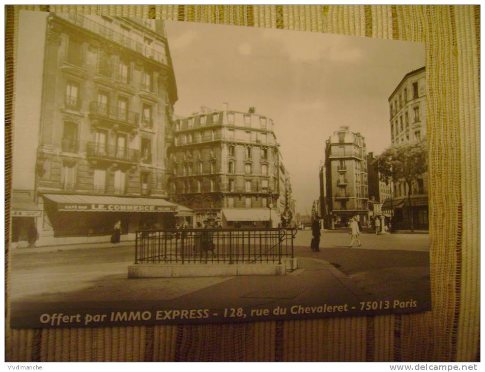 75 - PUB IMMO EXPRESS  6 RUE BOBILLOT 13EME ARDT -  CPSM - District 13