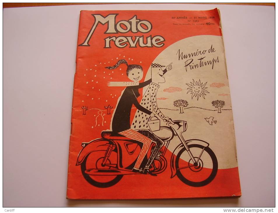 Moto Revue 1283 De 1956 :  N° De Printemps . BSA C 12. 8 Jours En Tchécoslovaquie Jawa. Aigle De FMC.... - Moto