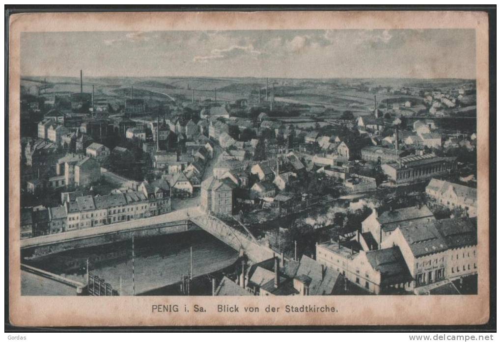 Germany - Penig I. Sa. - Blick Von Der Stadtkirche - Penig