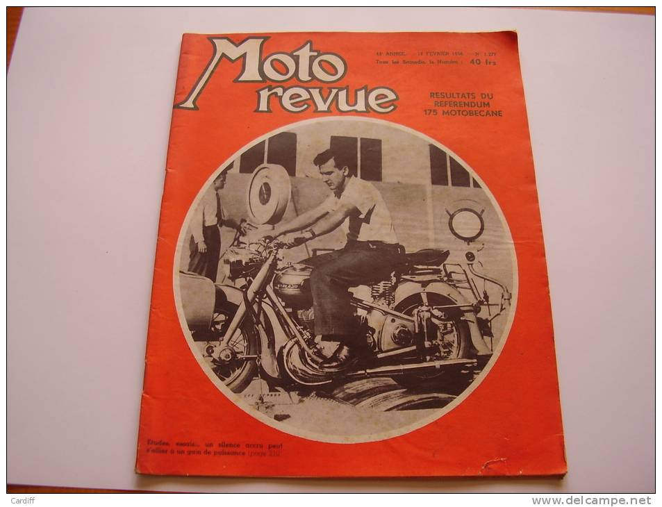Moto Revue 1277 De 1956 :  Résultats Du Référandum 175 Motobécane. Les Magnétos. Les BSA Gold Star. .... - Moto