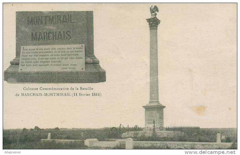 CPA 51 :  MONTMIRAIL MARCHAIS  La Colonne      VOIR  DESCRIPTIF  §§§ - Montmirail