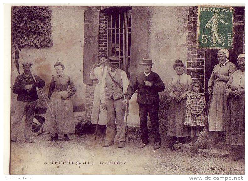 Eure Et Loir   Le Café Géret    Rare  Qq Taches - Sonstige & Ohne Zuordnung