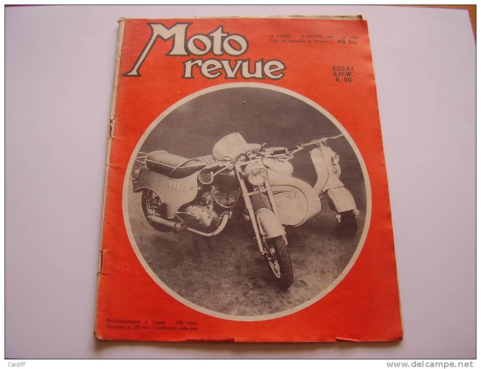 Moto Revue 1272 De 1956 : Essai B.M.W. R.50 . La Matchless G.45 . Morini 1955 . La 250 Jawa. Moto Cross Du Berryl... - Motorfietsen