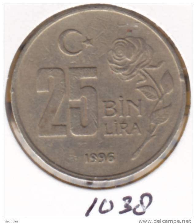 @Y@  Turkije  25 Bin Lira  1996   (1038) - Turchia