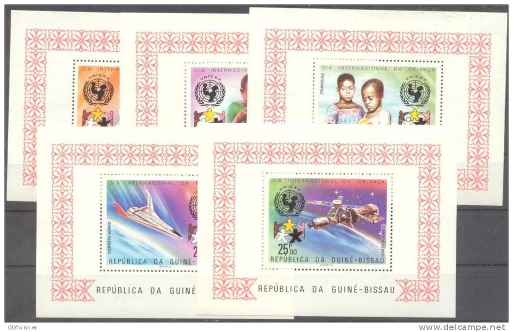 1979 Jahr Des Kindes Einzelblocks Mi 522-7A Ex / Sc 396-6E Ex Postfrisch/neuf Sans Charniere /MNH [-] - Guinea-Bissau