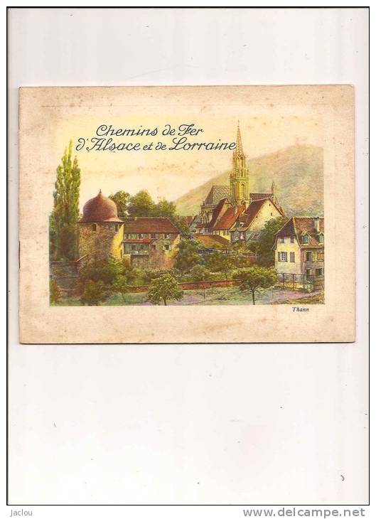 CHEMIN DE FER ALSACE ET LORRAINE ,COUVERTURE THANN  REF 25643 - Alsace