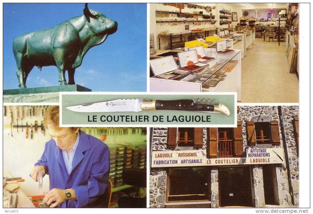 Aveyron LAGUIOLE Le Coutelier De Laguiole Couteau Artisanat Atelier - Laguiole