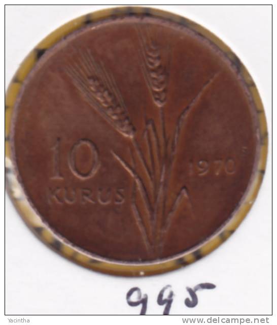 @Y@   Turkije  10 Kurus  1970    (995) - Turkije