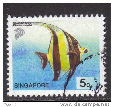 Singapore ~ 2001 ~ 5c. Defin. ~ Fish ~ SG 1127 ~ Used - Singapore (1959-...)