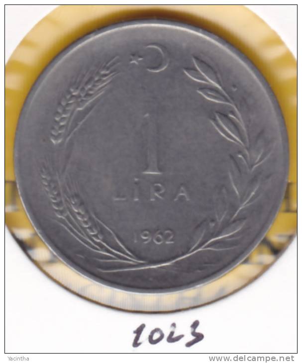 @Y@    Turkije 1 Lira  1962   (1023) - Turkey