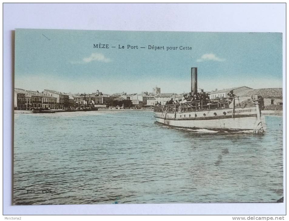 MEZE - Le Port, Départ Pour CETTE - Mèze