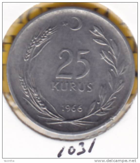 @Y@    Turkije  25  Kurus  1966    (1031) - Turkey