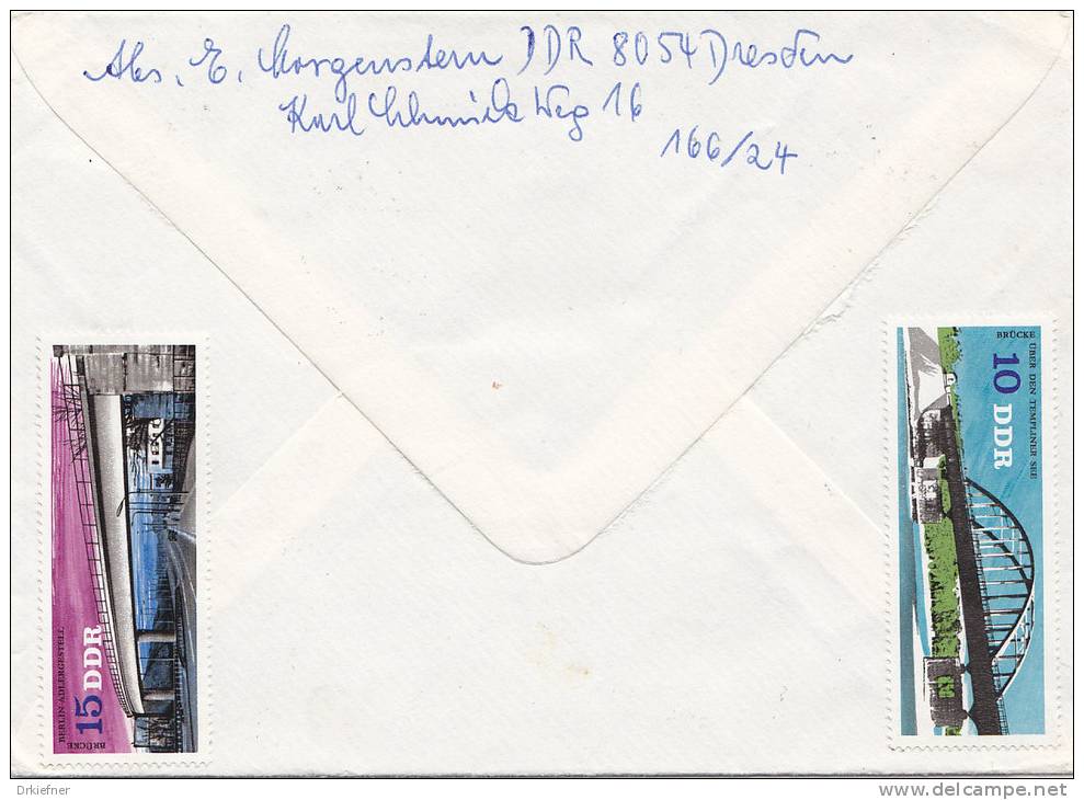 DDR  Satz-Brief Mit 2163-2168  MiF, Stempel Dresden 25.11.76, Bedarfsbrief In Die Schweiz - Covers & Documents