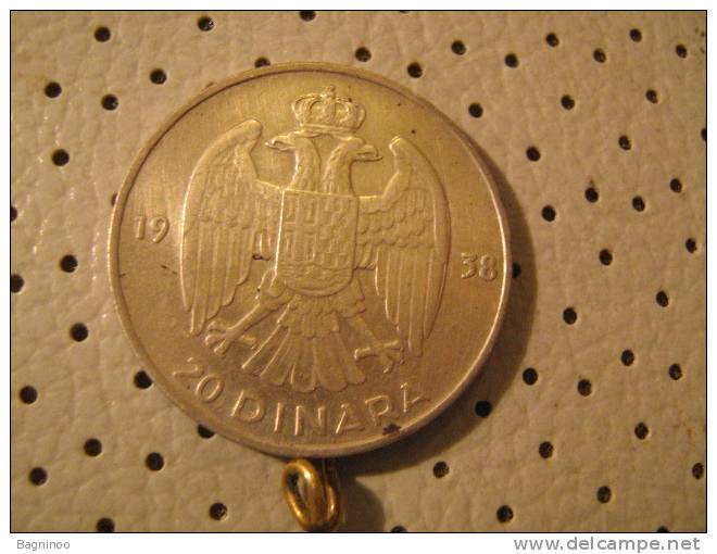 YUGOSLAVIA  20 Dinara 1938 - Yugoslavia