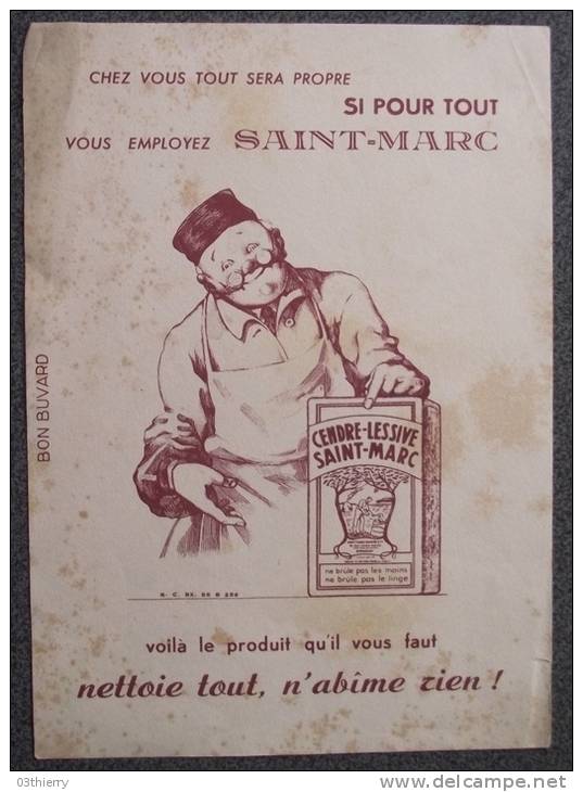 BUVARD CENDRE LESSIVE SAINT MARC - Produits Ménagers