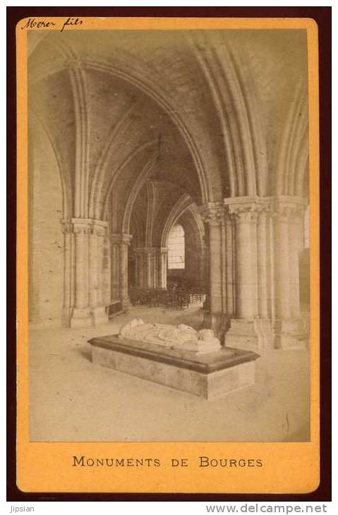 Photographie Originale  Circa 1880 Du 18 Bourges Monuments  Phot1 - Autres & Non Classés