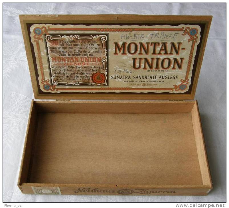 TOBACCO - Cigar Cases, Neuhaus - Montan Union - Sumatra, Year Cca 1960 - Otros & Sin Clasificación