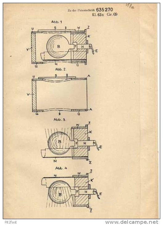 Original Patentschrift - Dr. Michael Röttinger In Mannheim ,1935, Signal- Und Beleuchtungseinrichtung Für KFZ !!! - Vehículos