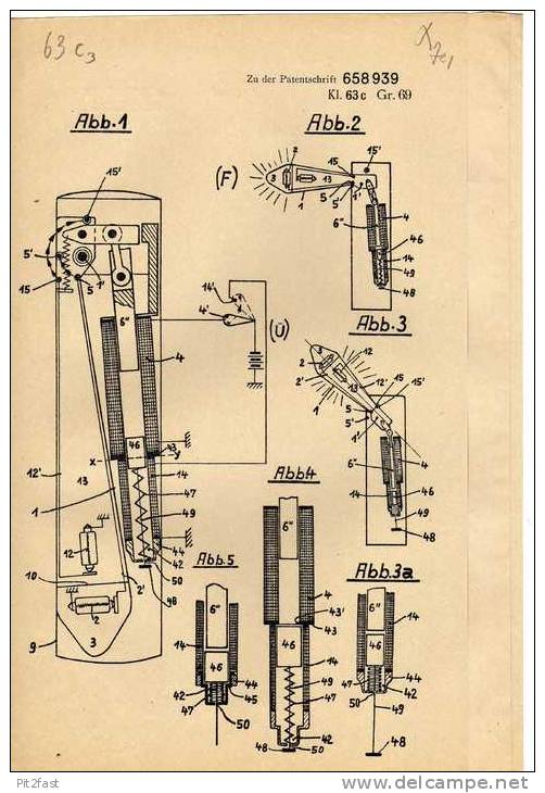 Original Patentschrift - Berko Werke Quast & Eichert In Berlin , 1936, Winker , Fahrtrichtungsanzeiger !!! - Voertuigen