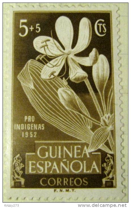 Spanish Guinea 1952 Native Welfare Fund 5c + 5c - Mint Hinged - Spanish Guinea