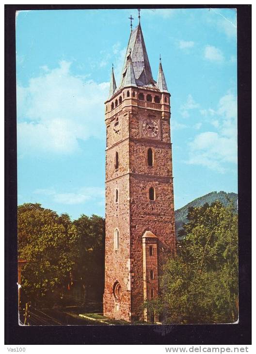 CLOCK, STEFAN TOWER, BAIA MARE, 1969, CARD STATIONERY, ENTIER POSTAL, UNUSED, ROMANIA - Clocks