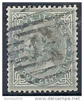 1863-65 REGNO USATO EFFIGIE 5 CENT -  RR10041-9 - Usati