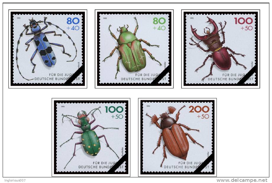 GERMANY [BUND - BRD] STAMP ALBUM PAGES 1949-2011 (308 color illustrated pages)