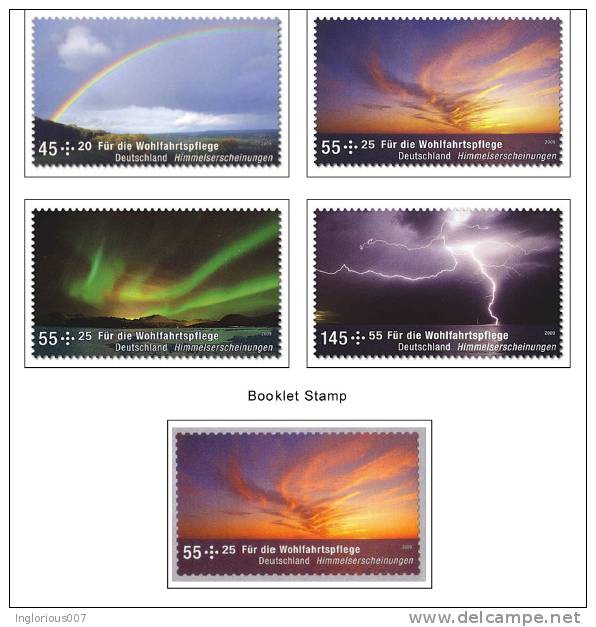 GERMANY [BUND - BRD] STAMP ALBUM PAGES 1949-2011 (308 color illustrated pages)