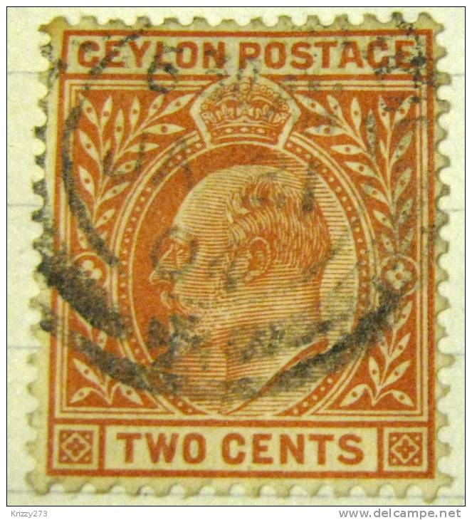 Ceylon 1903 King Edward VII 2c - Used - Ceylon (...-1947)