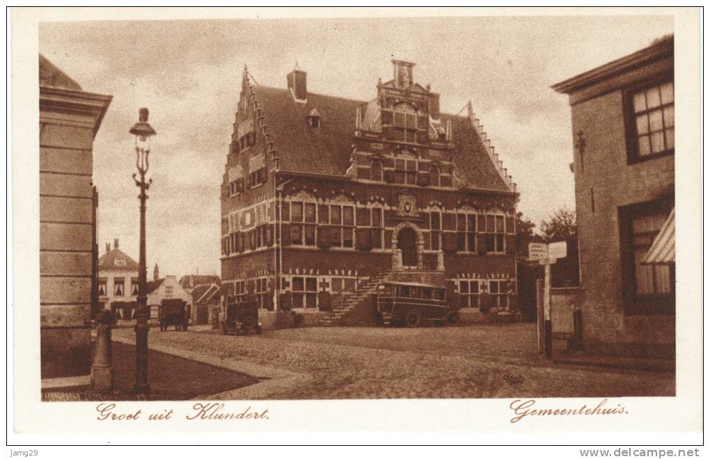 Nederland/Holland, Klundert, Gemeentehuis, Ca. 1925 - Andere & Zonder Classificatie