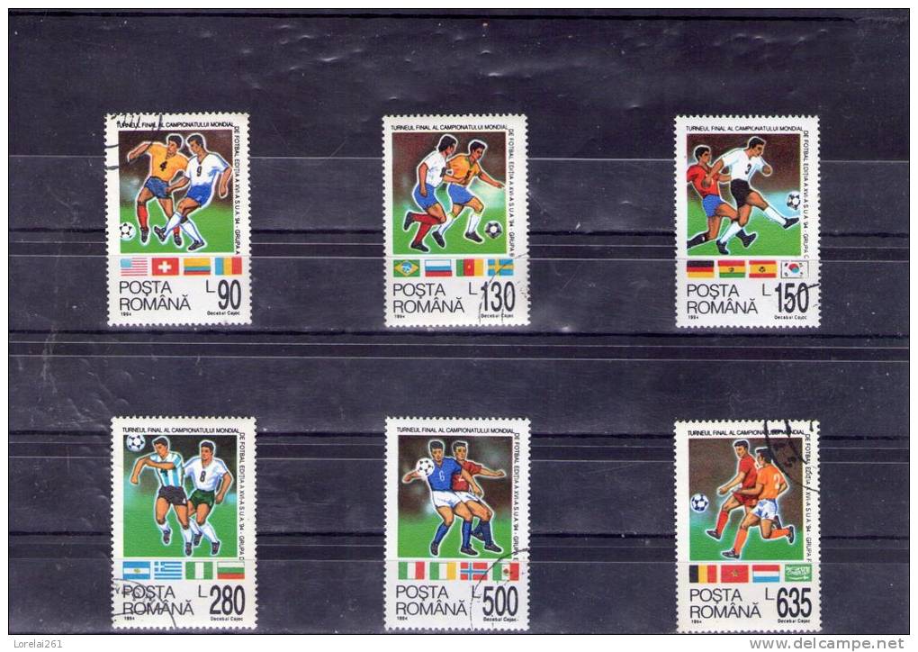 1994 - Coupe De Football Aux Etats-Unis  Michel = 4992/4997 Et YV= 4170/4175 - Usado