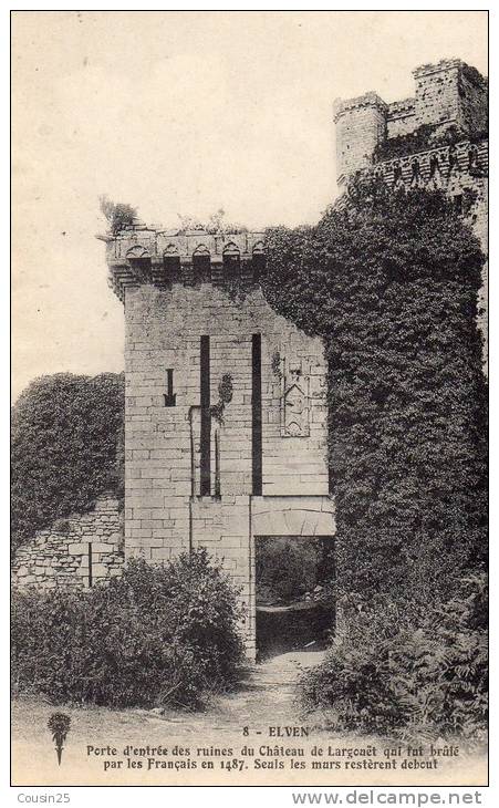 56 ELVEN - Porte D'entrée Des Ruines Du Château De Largouët - Elven