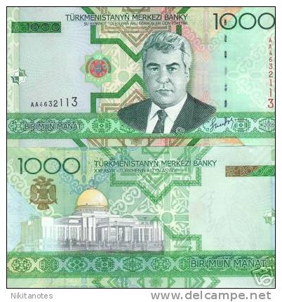 TURKMENISTAN 1000 MANAT 2005 P NEW UNC - Turkmenistán