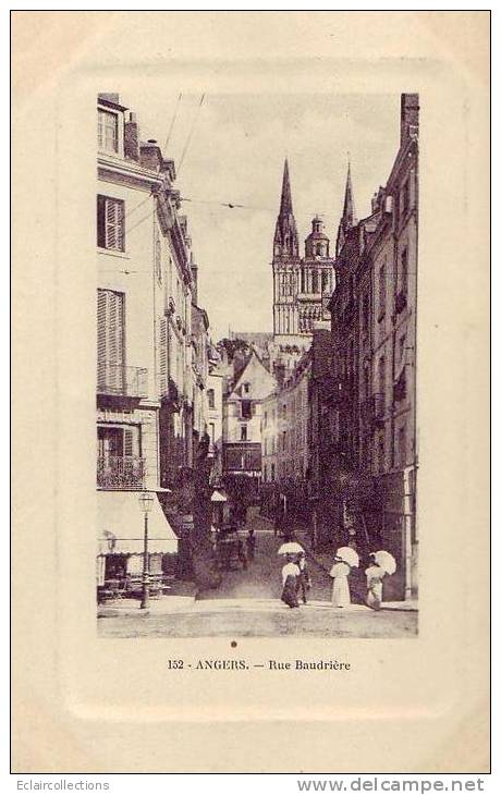 Angers    Rue Baudrière  ( Voir Scan ) - Angers