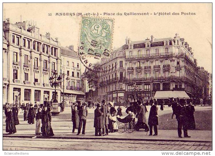 Angers    La Place Du Ralliement   Ancien Hotel Des Postes  ( Voir Scan ) - Angers